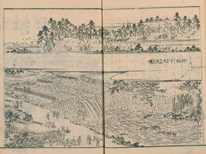 Kanda-joen pato Mejiro-shitassa (Sekiguchi) Edossa Meisho Zue vol. 4 (kirja 12).